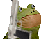 Frog Puppet with Gun